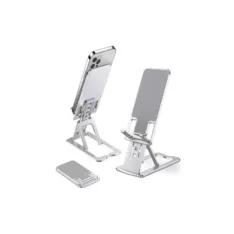 Soporte Plegable para iPhone y Android – Color Plateado